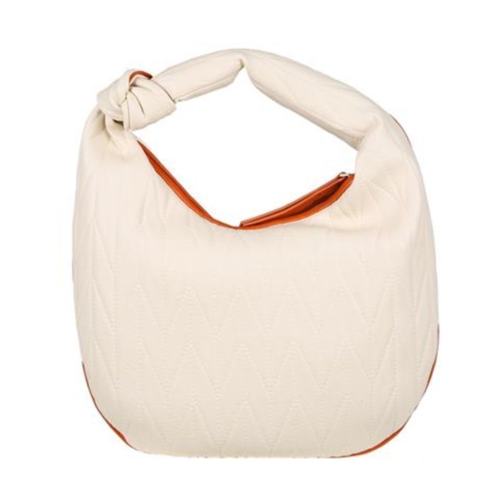Matmazel cream colored texture purse